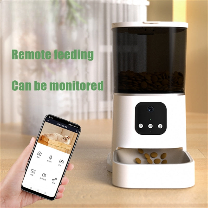 Distributeur automatique intelligent pour animaux (WiFi, APP, voix, portions contrôlées).