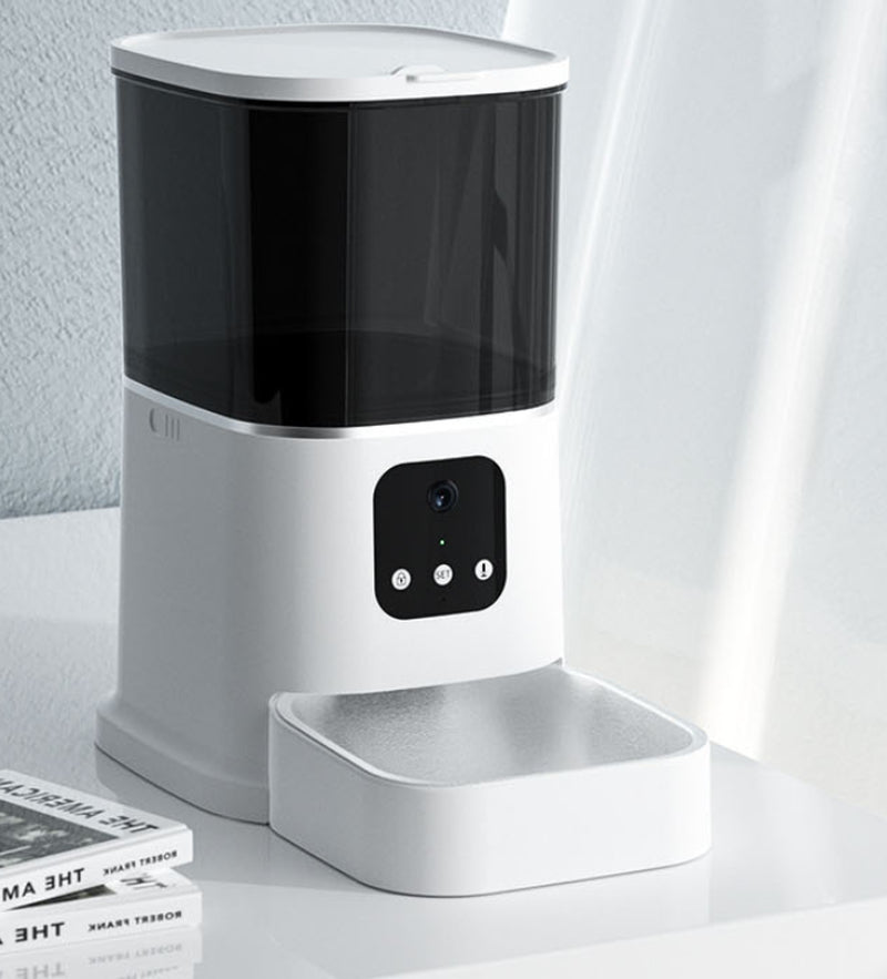 Distributeur automatique intelligent pour animaux (WiFi, APP, voix, portions contrôlées).